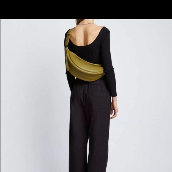 Proenza Schouler White Label Stanton Leather Sling Bag in Moss - Picture 11 of 13